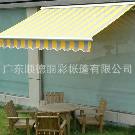 直销简约时尚法式篷 店铺门头伸缩铝合金帐篷阳篷 花园庭院遮阳篷