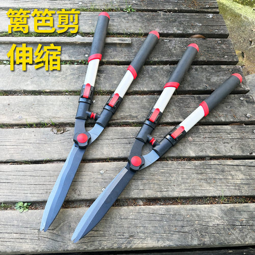 园艺大剪刀园林修花修枝剪篱笆剪绿篱剪果树剪刀加长可伸缩
