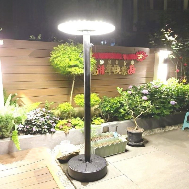【包邮】新款太阳能庭院灯飞碟一体户外灯可移动灯盘园林落地灯太
