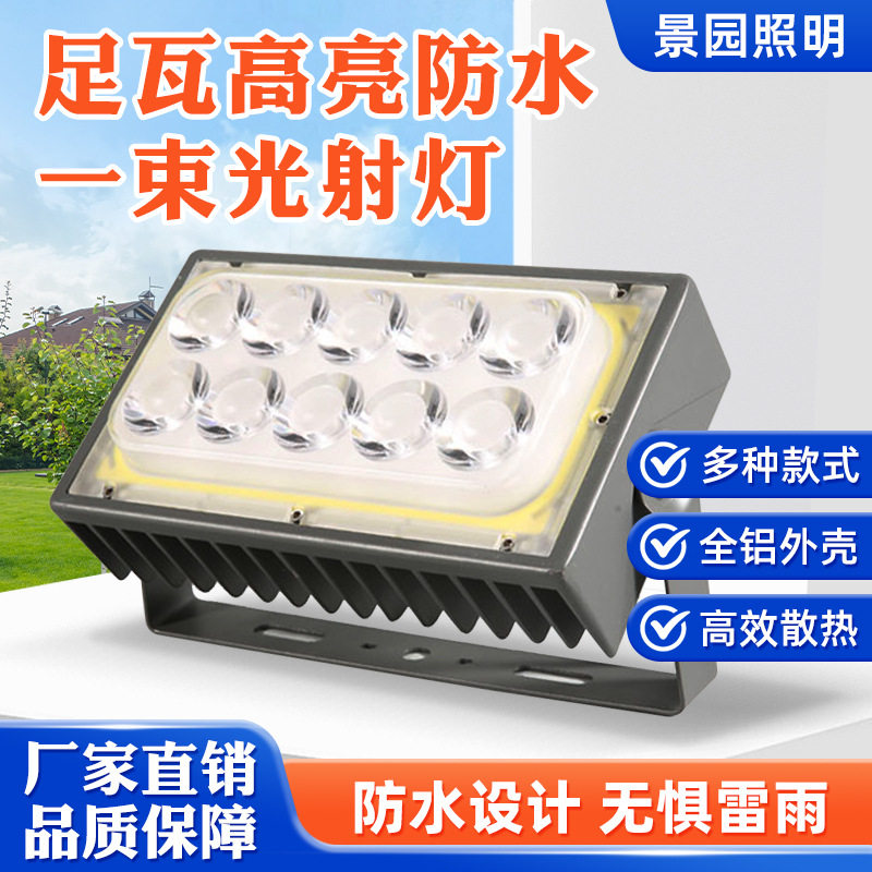 一束光聚光投射灯led防水投光灯墙壁酒店外墙亮化强光远射光柱灯