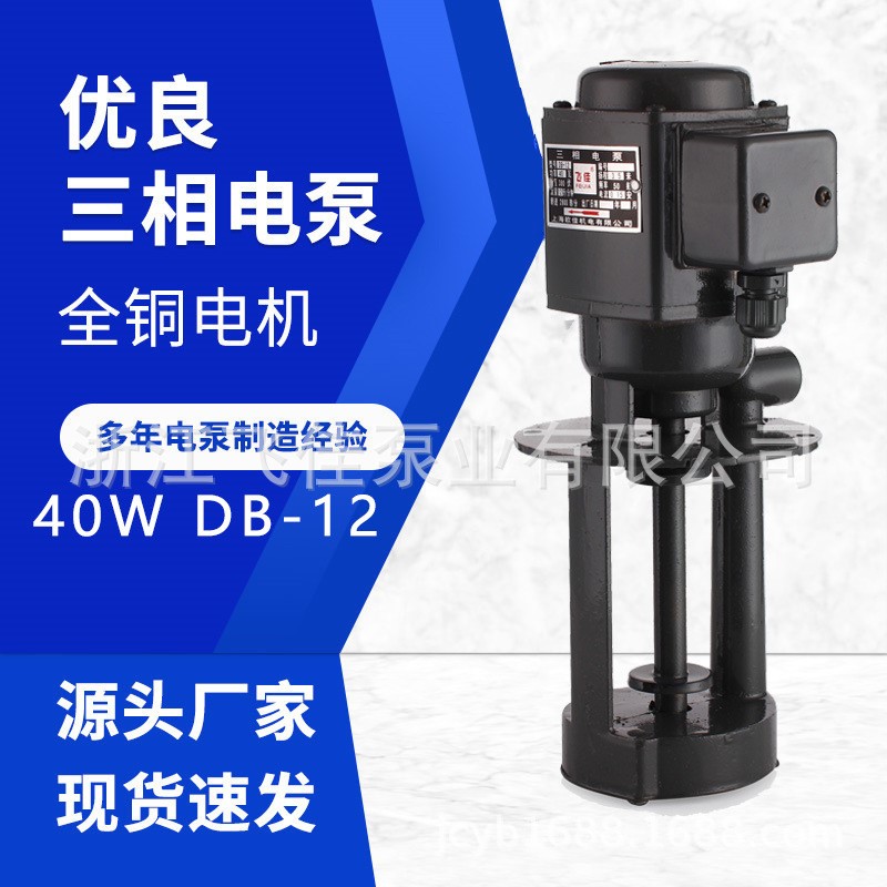 飞佳油泵厂家直供40WDB-12AB系列三相单相线切割循环泵机床冷却泵