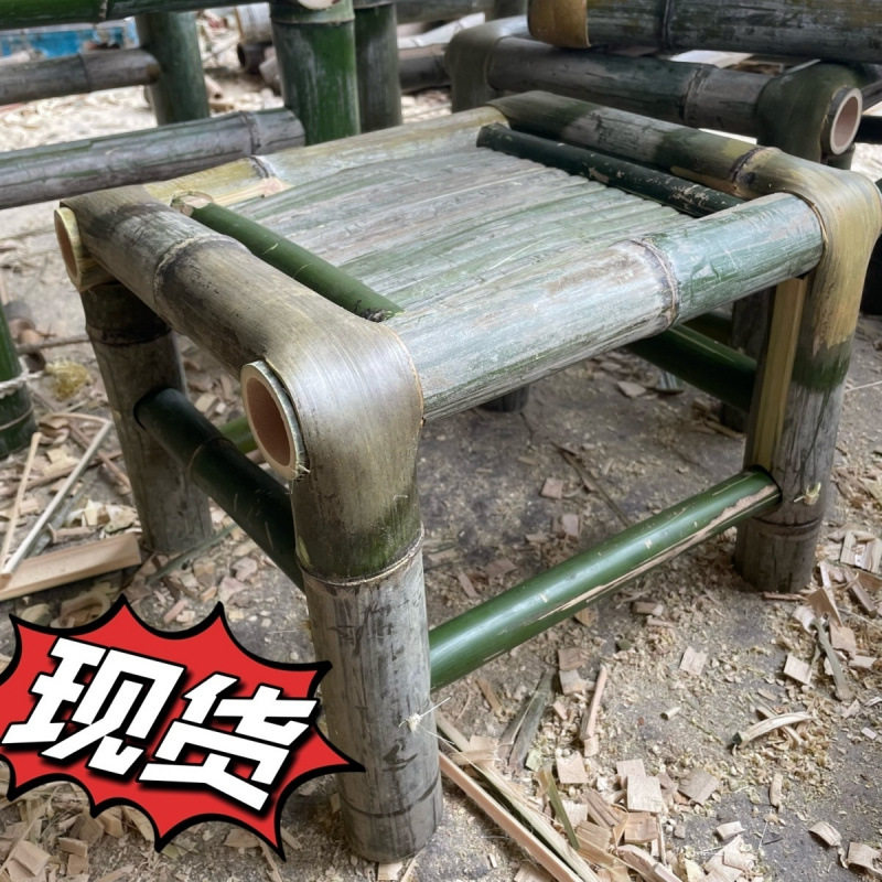 竹编小方凳子跳舞竹凳传统无靠背竹椅泡茶凳老式古典舞具竹椅