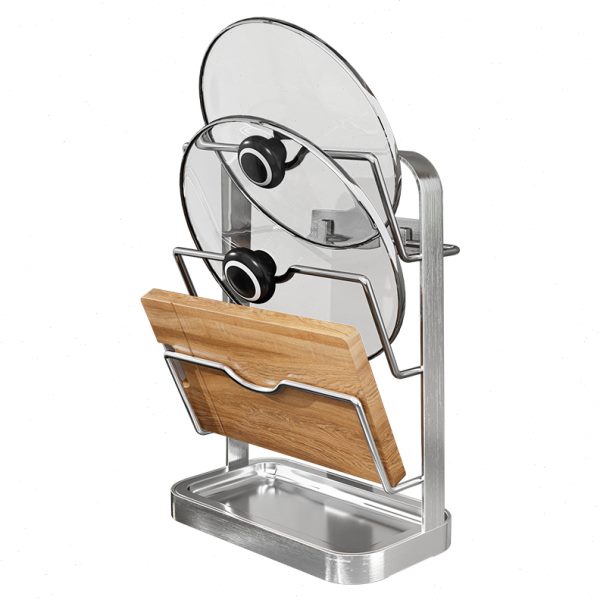 304不锈钢锅盖架免打孔壁挂式厨房置物架多层案板砧板菜板放置架