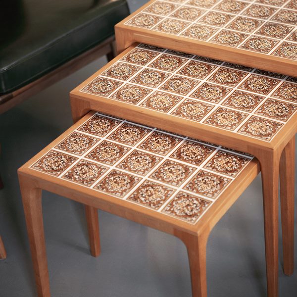 木纳家具北欧中古小茶几阳台瓷砖桌子极简迷你沙发边几简约小户型