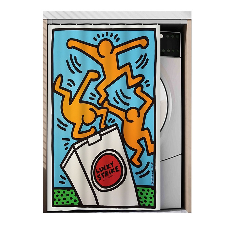 滚筒式洗衣机遮挡帘阳台防水防晒罩全遮光帘子遮阳隔热盖布罩布