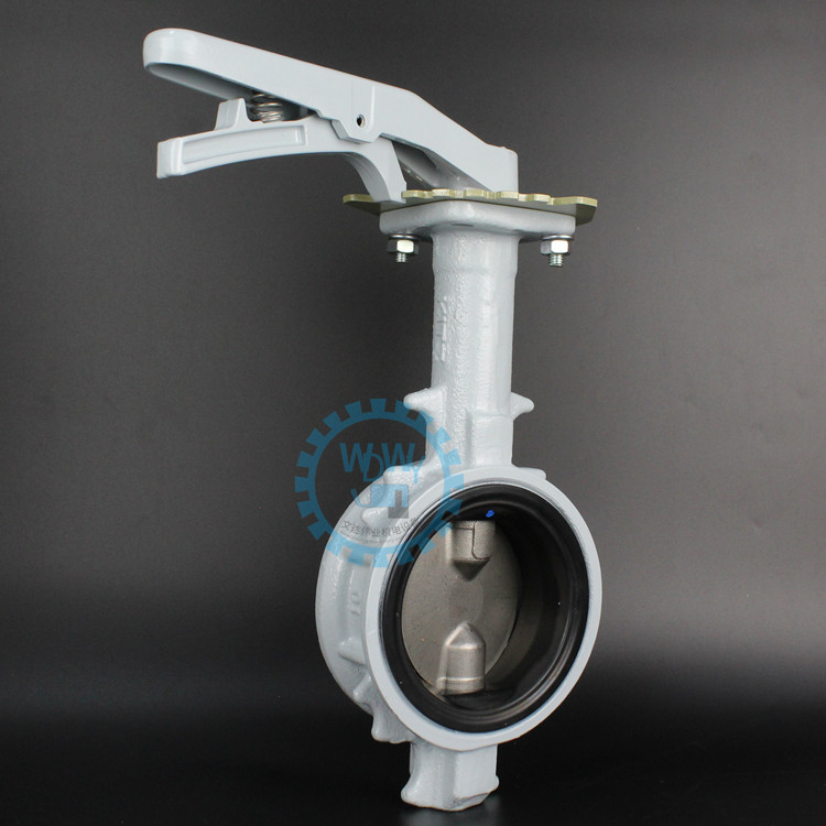 北泽KITZ对夹蝶阀 PN16DJUE不锈钢304阀板手柄对夹蝶阀4寸