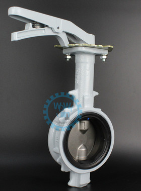 北泽KITZ对夹蝶阀 PN16DJUE不锈钢304阀板手柄对夹蝶阀4寸