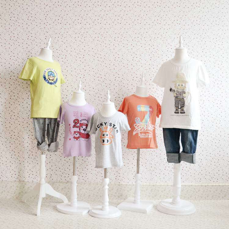 儿童模特道具棉布白色童装展示道具舞蹈裙拍摄摄影男女童全身基通