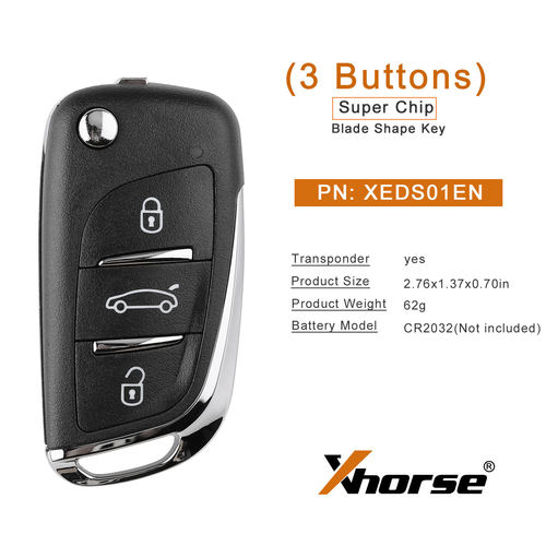Xhorse Super Remote Key XEDS01EN DS Style with Super Chip