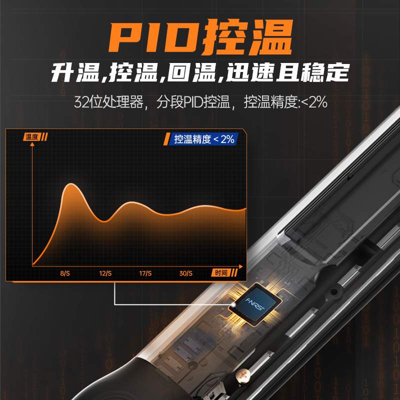 fnirsi智能电烙铁HS-01便携式迷你焊台PD65W内热式数显恒温焊接