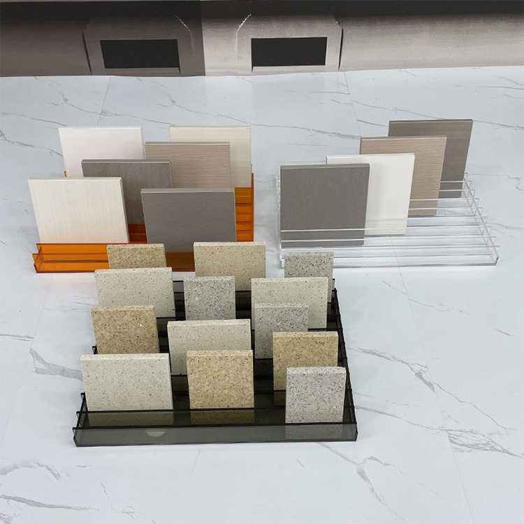 亚克力瓷砖石材色板样展示架道具橱柜门板木地板台面陈列架批发