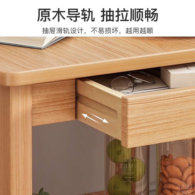 沙发边几边柜小茶几客厅小桌子小户型方几简约现代方桌双层置物架