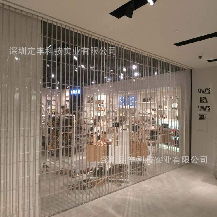 深圳水晶透明塑料塑胶亚克力电手自动卷帘闸拉闸门包测量运输安装