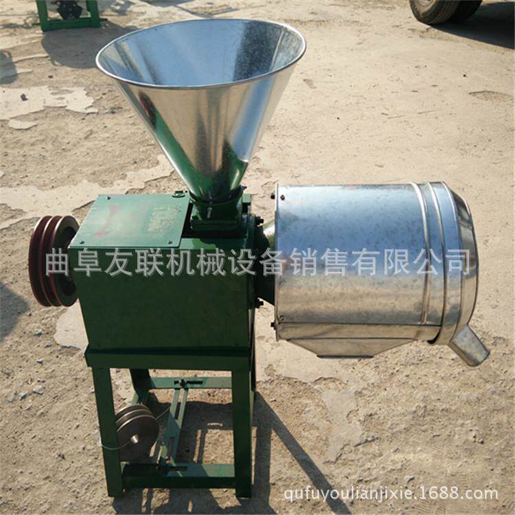电动粮食磨面机高粱谷子大米磨粉机微型家用磨面机现货66