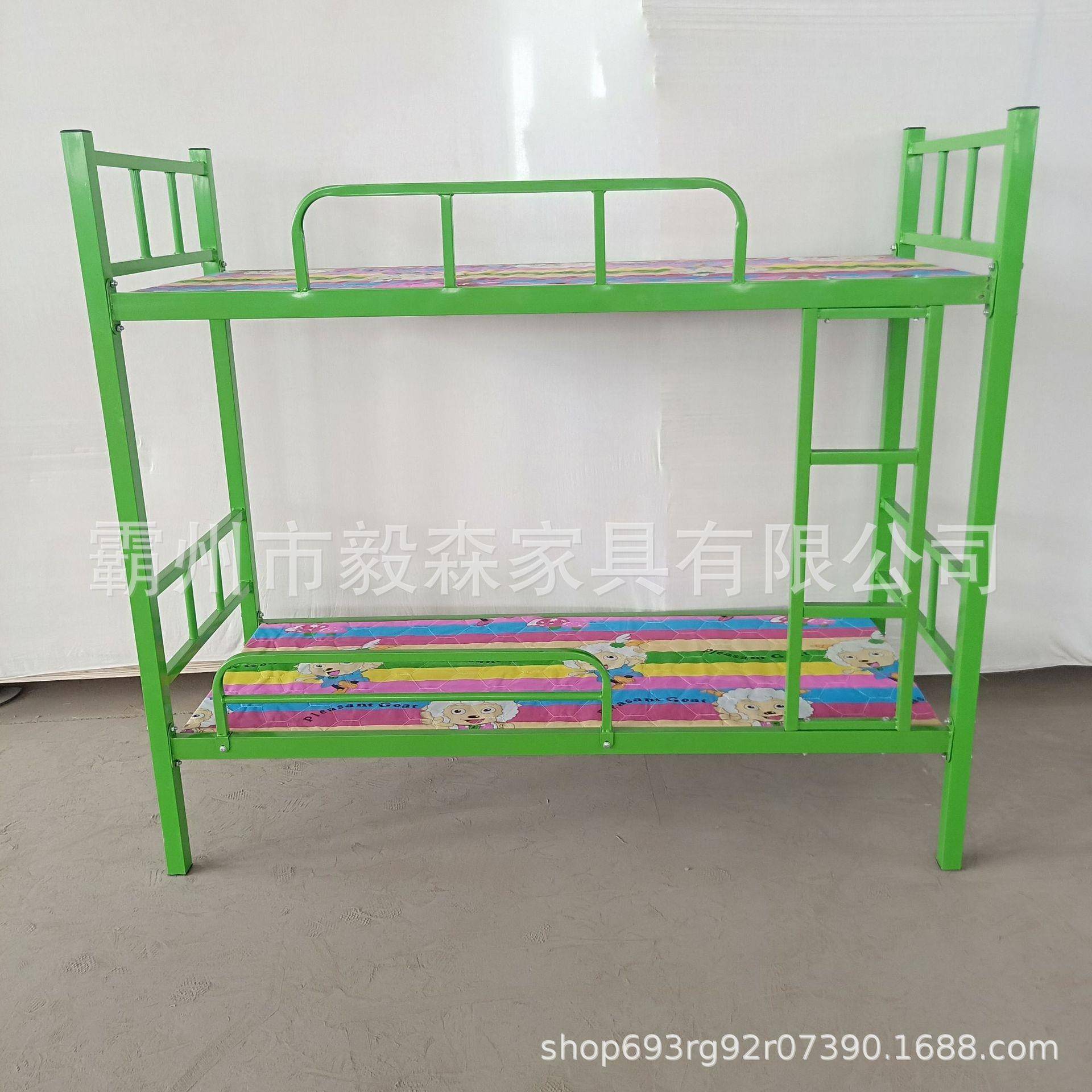 幼儿园小餐桌上下床儿童宿舍补习班铁艺床双人床