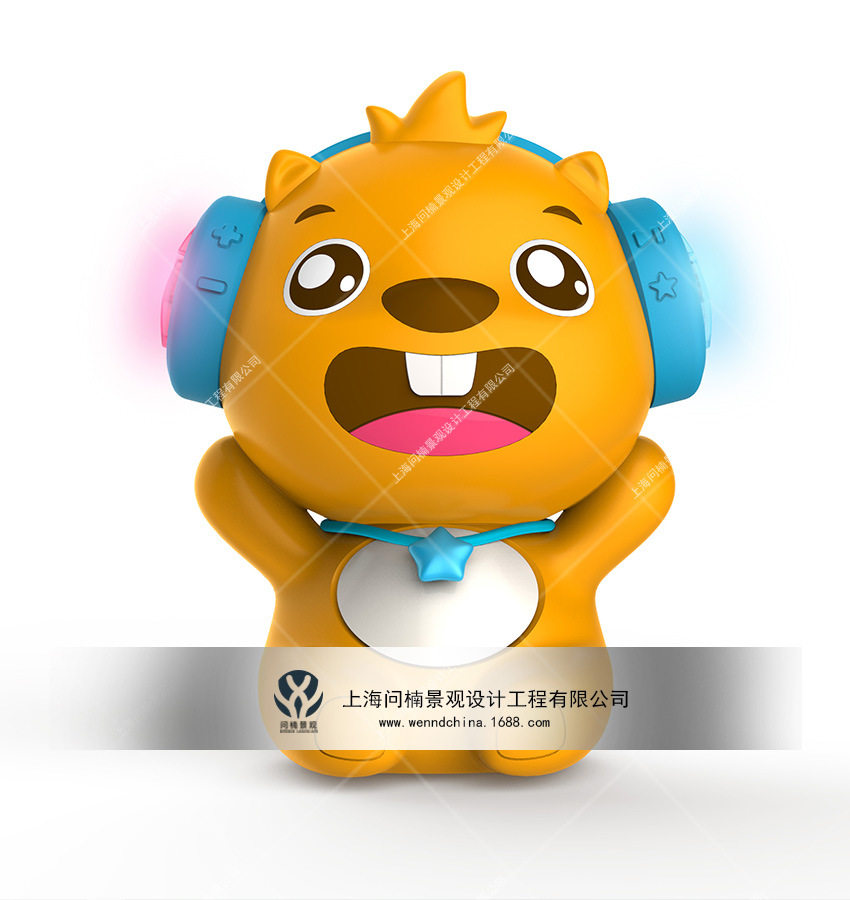 玻璃钢卡通形象雕塑IP设计商场美陈小品装置艺术儿童卡通雕塑制作