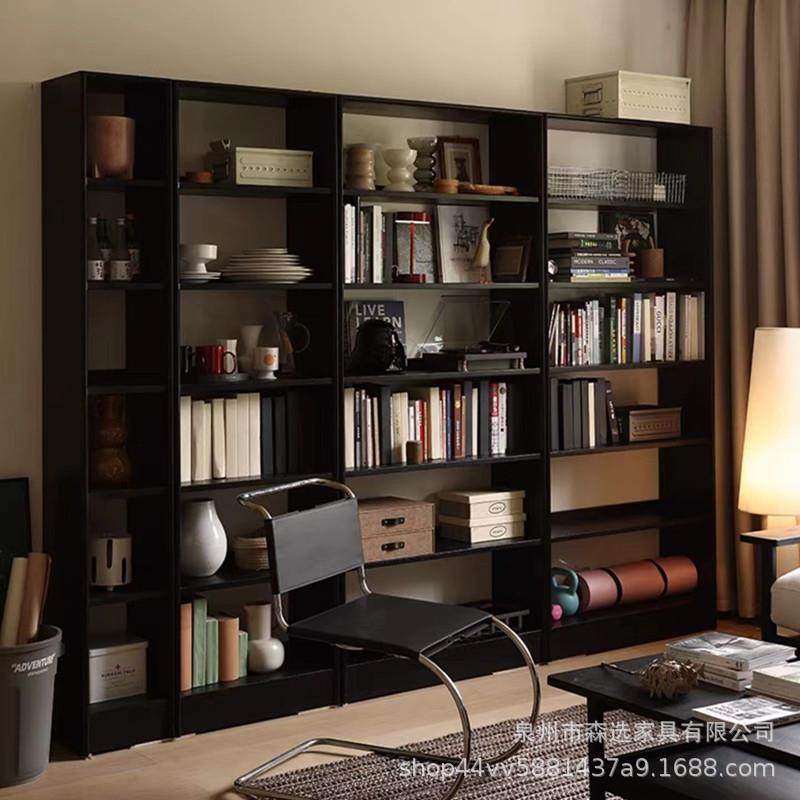 北欧黑色组合书柜白蜡木红橡木实木书架客厅书房整墙杂志收纳柜,农机/农具/农膜,其它农用工具,淘宝优惠券,粉丝福利购,淘宝优惠卷