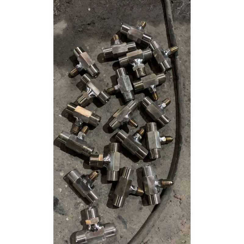 速发杜瓦瓶三通低温软管对接头爆破山专用三通开山三通低温软管接