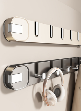 速发吸盘门承纳钩挂衣架免打孔强力后重壁挂收挂入户门粘钩置物架