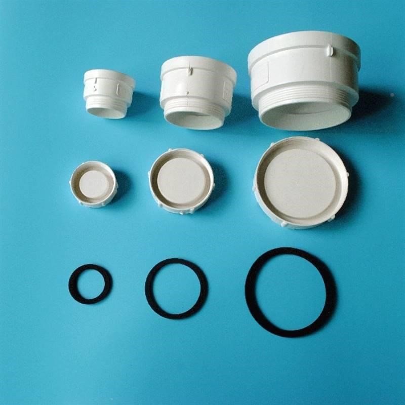 速发下1管头盖密封圈PVC排管管道50堵头检查口1水0水盖接头橡胶垫