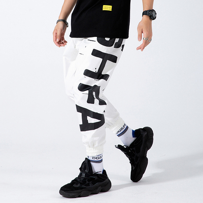 Hip Hop Joggers Men Letter Printing Mens Harem Pants Streetw