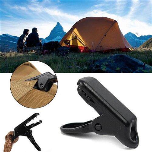 极速10PCS Awning Clamp Tarp Clips Snap Hangers Tent Camping
