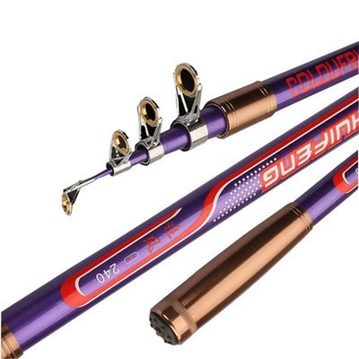 99% Carbon Fiber Telescopic Fishing Rod 2.1m-3.6m Sea R