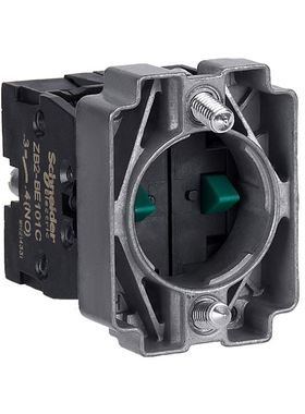 。原装施耐德开关按钮 带2常开触点安装基座(底座)2NO ZB2-BZ103C