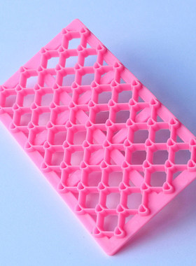 1 Pcs Love Heart Grid Modelling Cupcake Cookie Cutter Fondan