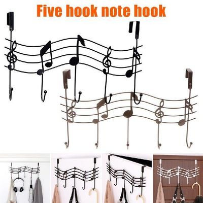 newOver The Door Hanger Rack 5 Hooks Home Office Bathroom Co