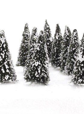 New 1:150 10pcs Artificial e White Dark Green Scenery Landsc