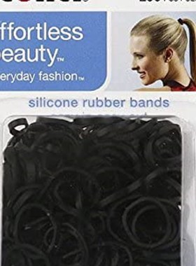 Scunci 1619803a048 Black Hair Rubber Bands 250 Count