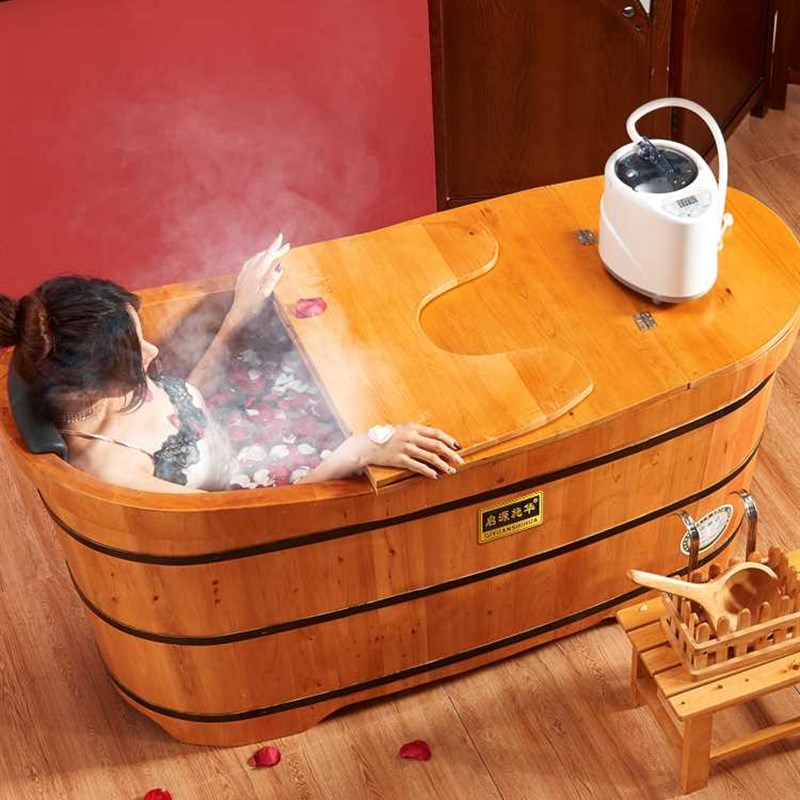 燻蒸桶木桶成人浴缸浴桶家用全身泡澡桶洗澡盆加热大人沐浴桶神器