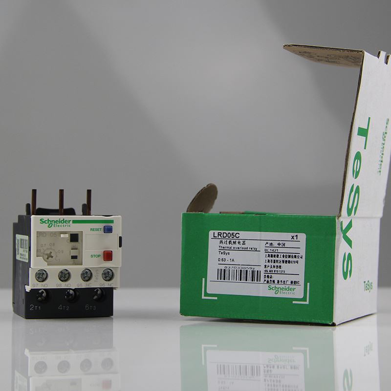 。原装施耐德电气 TeSys D系列热过载继电器LRD05C 整定电流0.63-