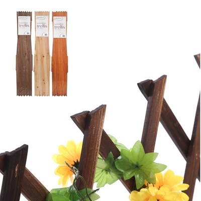 ZORASN 5Ft Expanding Wooden Garden Wall Fence Panel Plant Cl