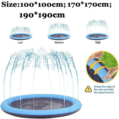 190x190cm grande c?o sprinkler almofada jogar esteira de re