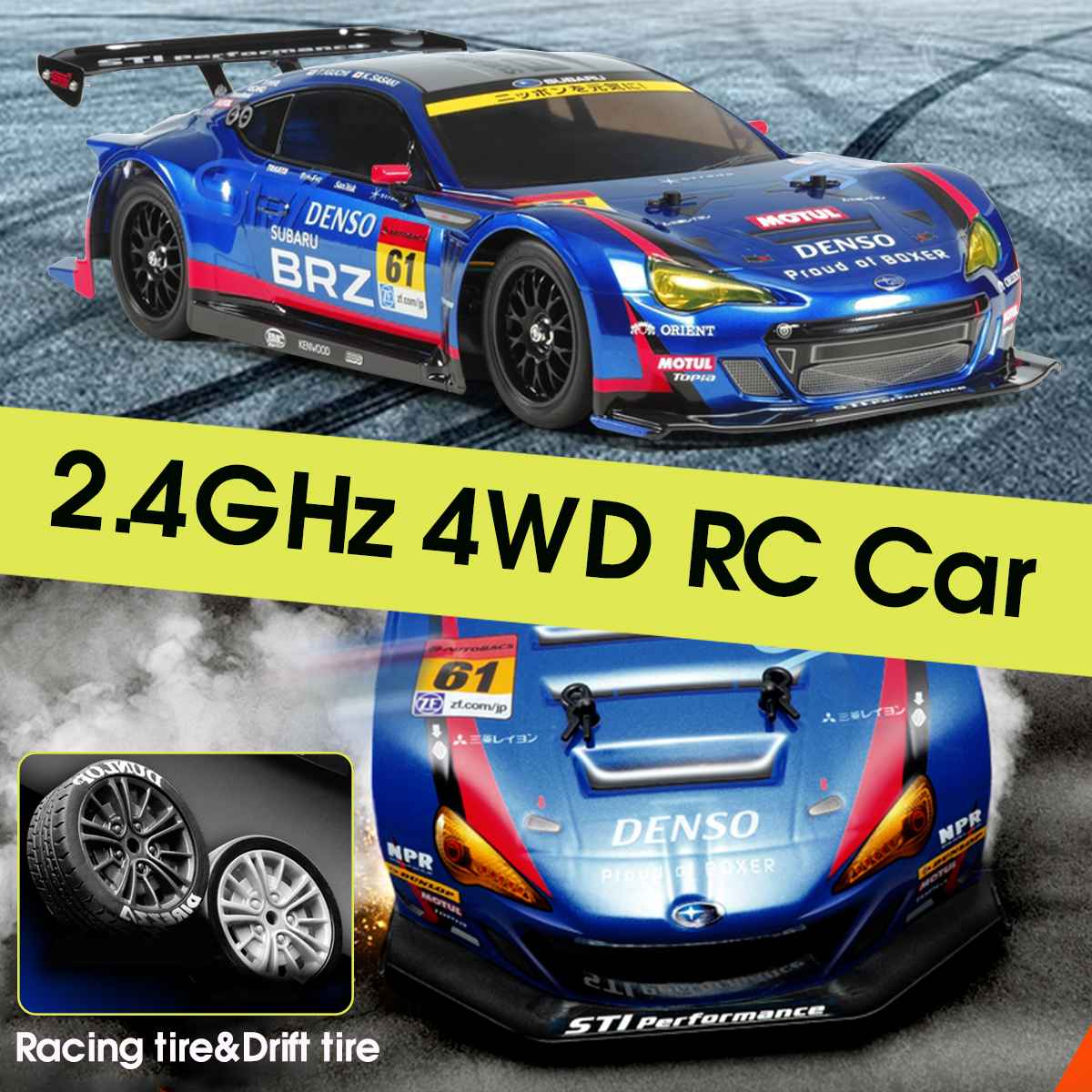 RC Car 6/1:24 GTR Remote Control Racing Car 2.4Ghz High Spee