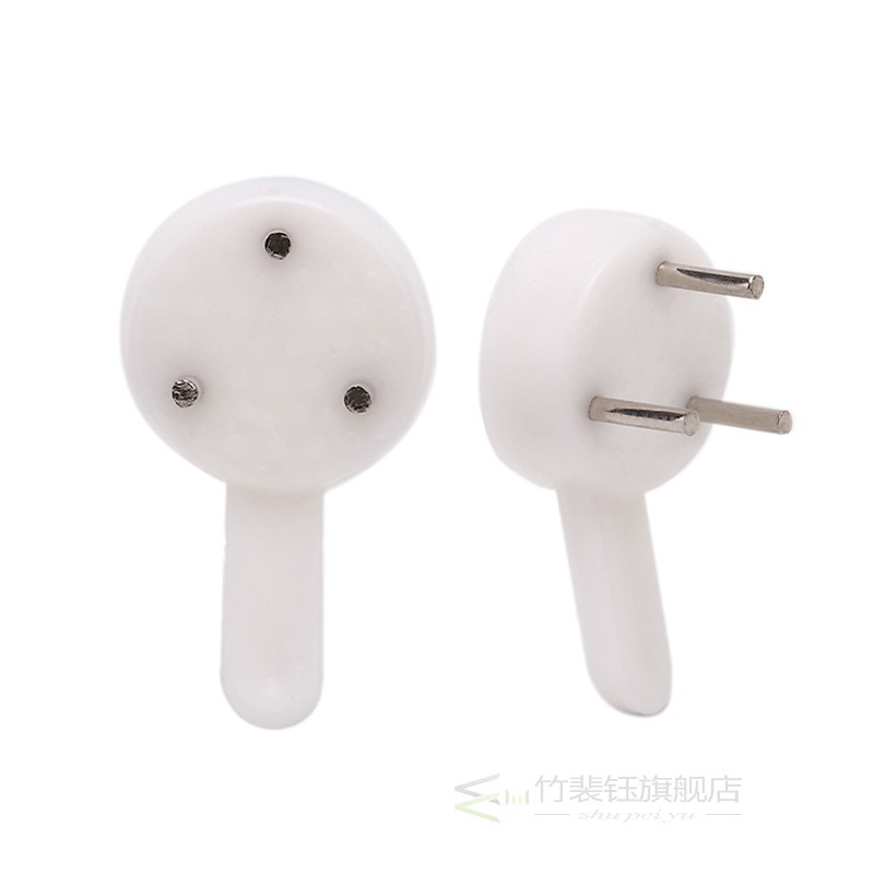 20PCS White Plastic Hard Picture Frame Wall Hooks For Bathro