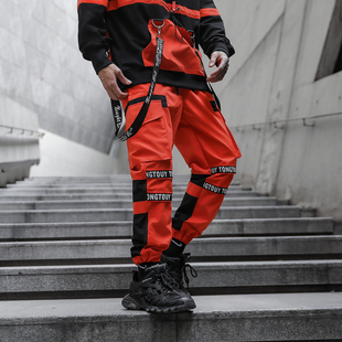 Hip Hop Mens Streetwear Pants Men Cargo Pants Jogger Casua