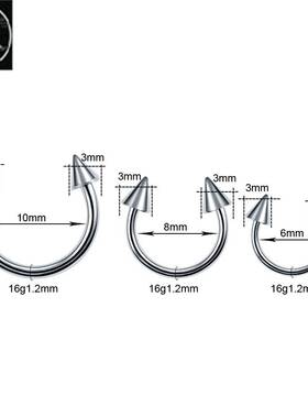 1PC G23 Titanium Ear Piercing Nose Rings Helix Piercings La