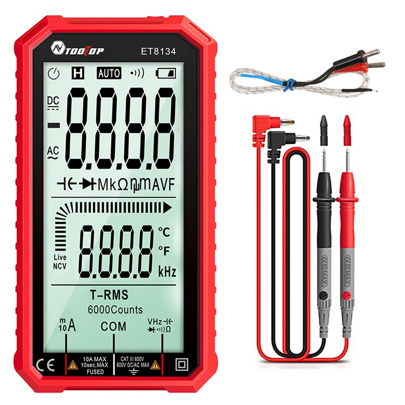 ET8134 Digital Multimeter DC/AC Current Voltage Measurement