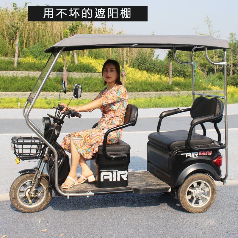 【不锈钢架车棚】电动三轮车小巴士老年车雨蓬雨罩加厚挡风罩雨棚