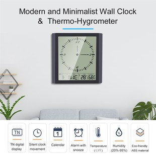 Digital Thermometer Hygrometer Indoor Outdoor Temperature Hu