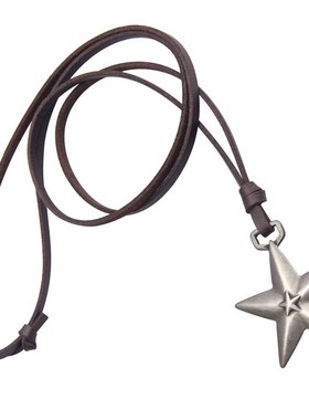 【小文精选青春派】情侣项链欧美星星形状调节小众嘻哈潮链条