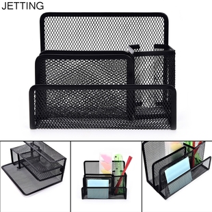 Multi-functional Metal Mesh Desk Organizer Pen Holder Statio