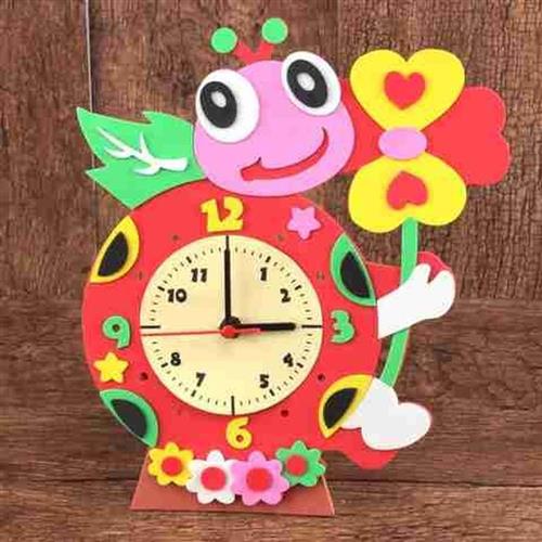 DIY自制时钟小学生数学课教具钟面模型材料包幼儿园钟表制作