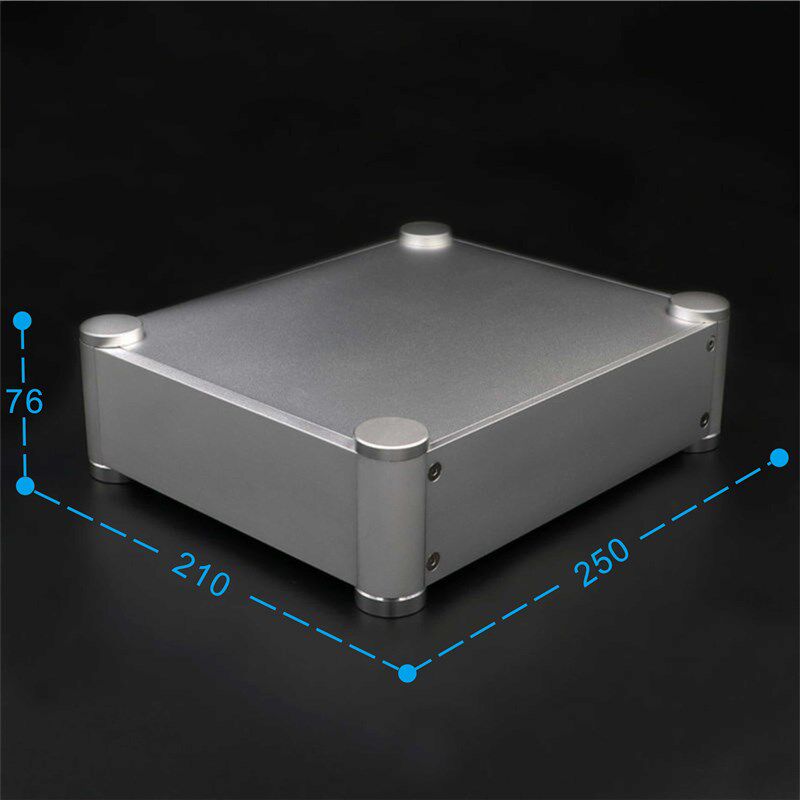 【清风工作室】全铝圆角机箱2106T 全铝前级/DAC/耳放机箱