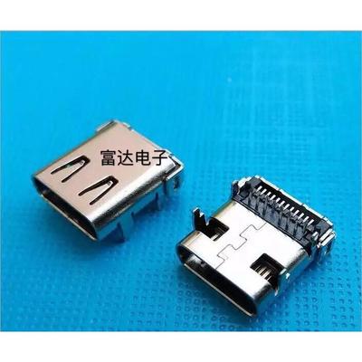 USB 3.1TYPEC 24P 母座 乐视插座 正反插接口 大电流接口
