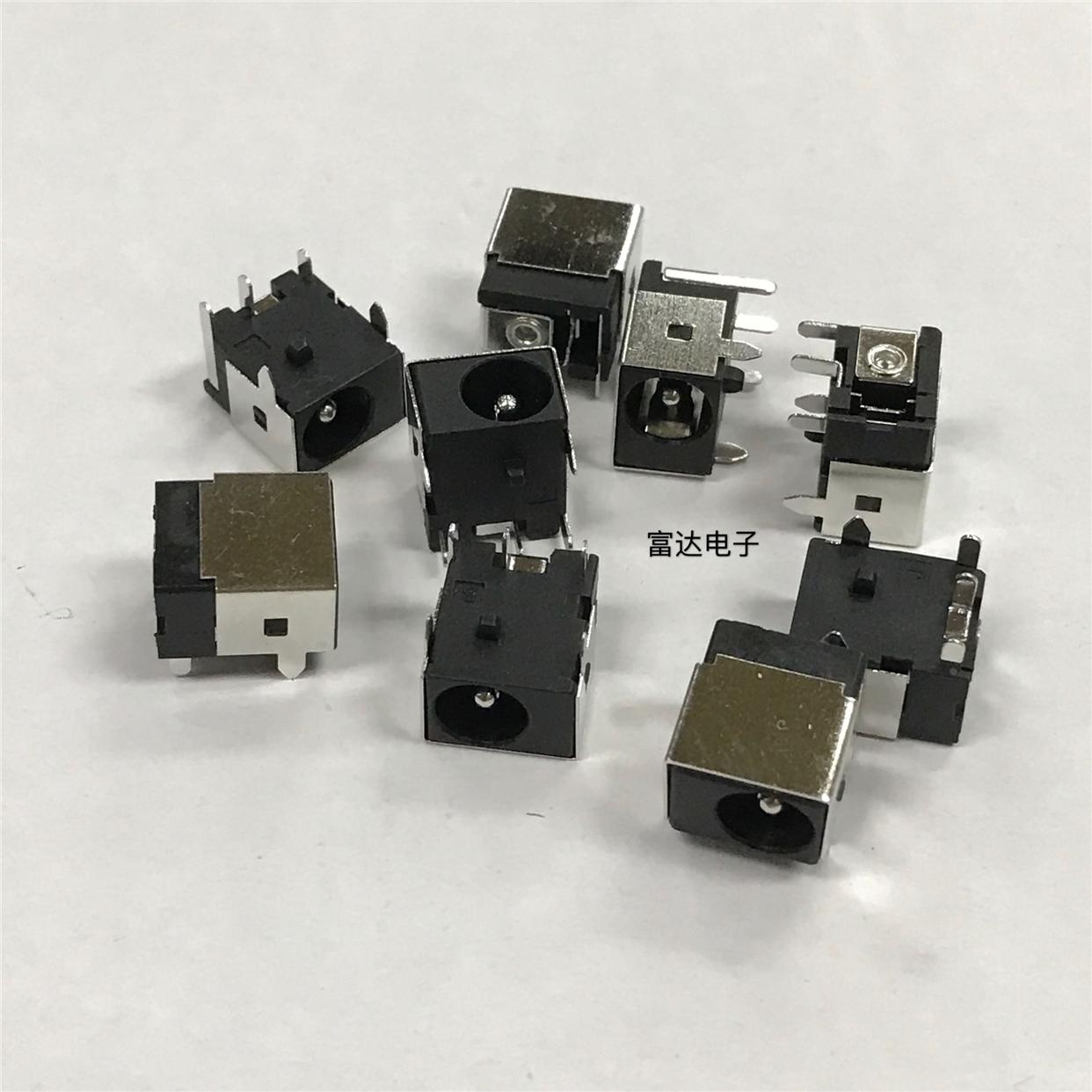 DC-044B 5.5*2.1针全铜耐高温5脚电源座笔记本电源插座接口5521