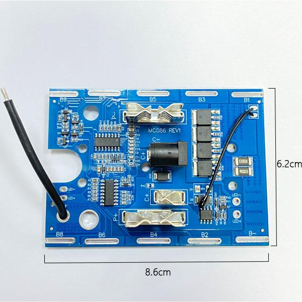 牧田10串36V42V锂电池保护板4MOS带温控高品质电动工具类保护板